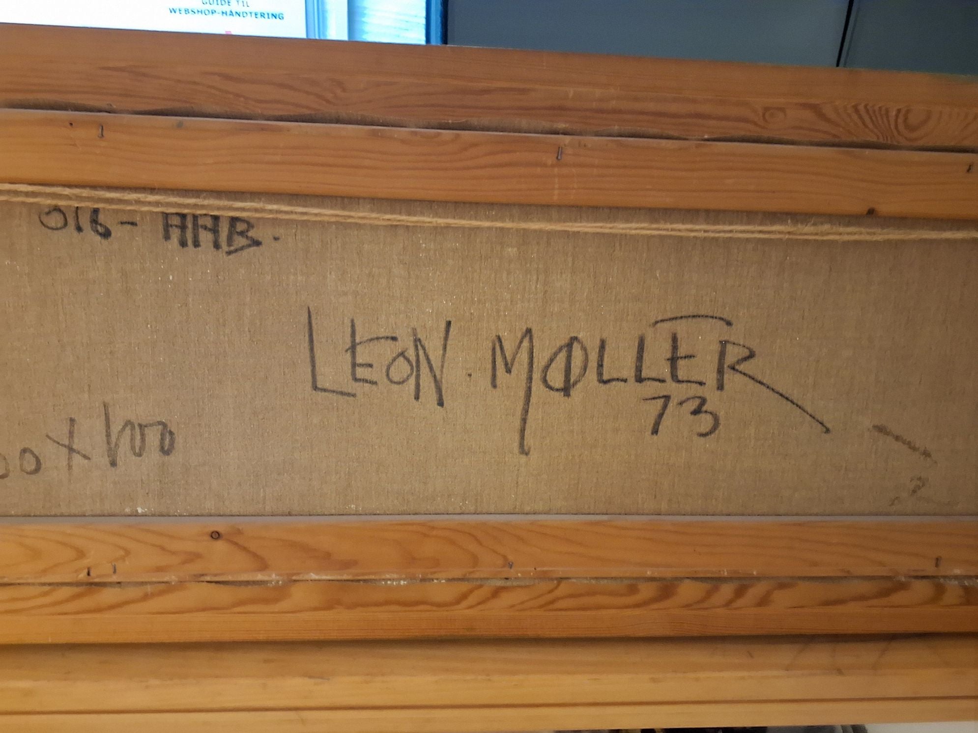 Leon Møller olie på lærred